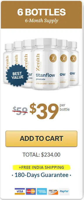 TitanFlow 6 bottle price 